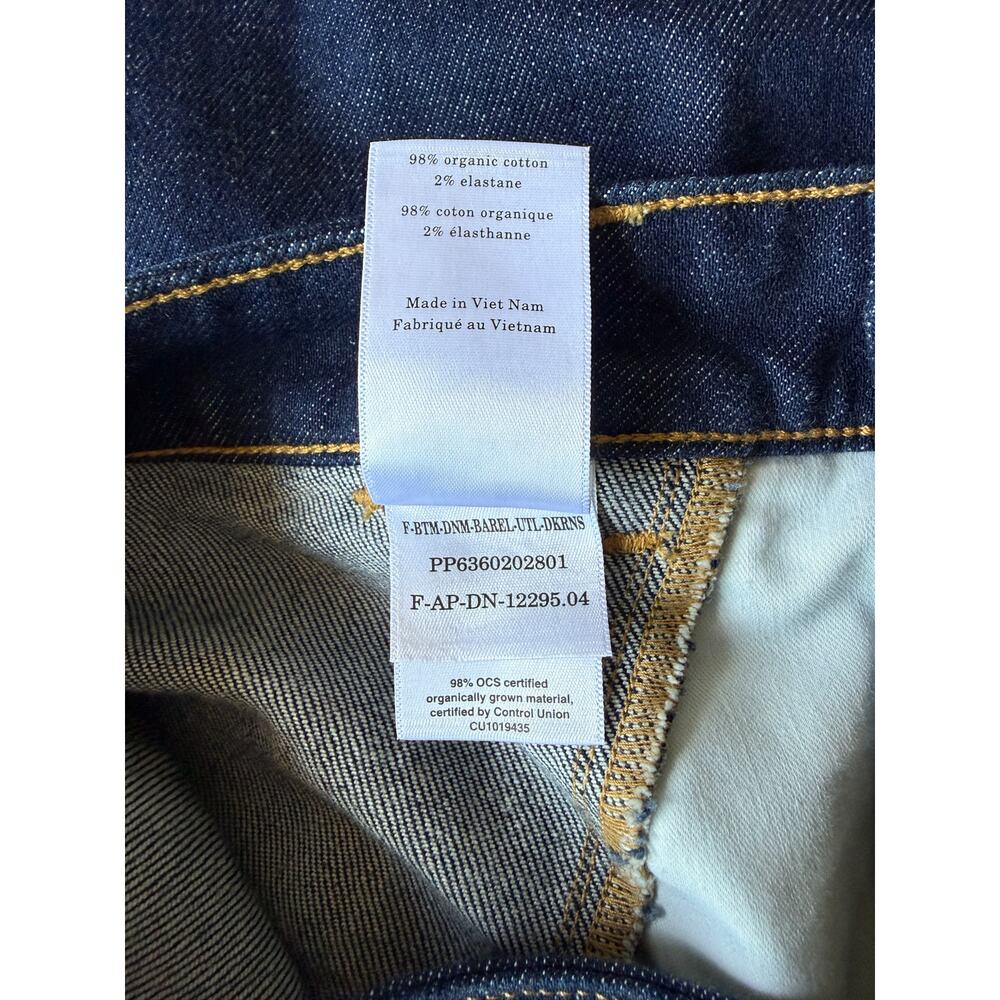everlane the utility barrel jean women size 26 regular length dark blue denim - Picture 8 of 8